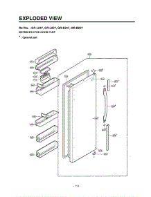 Section 2 parts for Lg Refrigerator LRSPC2031BK / AWBCLGA from AppliancePartsPros.com