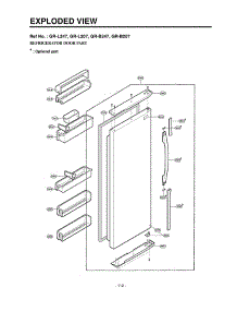 Section 2 parts for Lg Refrigerator LRSPC2031T / ATICLGA from AppliancePartsPros.com