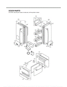 Section 4 parts for Lg Refrigerator LFX25950SW / ASWCLGA from AppliancePartsPros.com