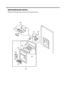 Section 8 parts for Lg Refrigerator LFX25961SB / AWBCLGA from AppliancePartsPros.com