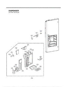 Section 5 parts for Lg Refrigerator LFX25971SW / ASW3LGA from AppliancePartsPros.com
