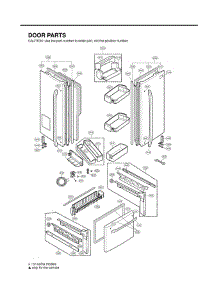 Section 4 parts for Lg Refrigerator LFX25975ST / ASTCLGA from AppliancePartsPros.com