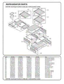 Section 4 parts for Lg Refrigerator 78753 / AST2SER from AppliancePartsPros.com
