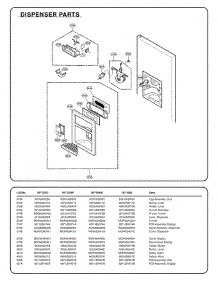 Section 6 parts for Lg Refrigerator 78753 / AST2SER from AppliancePartsPros.com