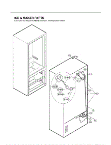 Section 6 parts for Lg Refrigerator LMX25981SW / ASW2LGA from AppliancePartsPros.com