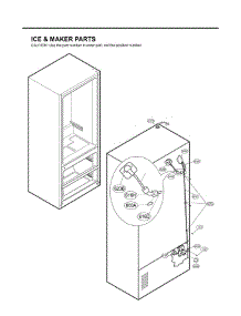 Section 6 parts for Lg Refrigerator LMX25981SW / ASWCLGA from AppliancePartsPros.com
