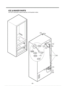 Section 6 parts for Lg Refrigerator LMX25981ST / AST1GSC from AppliancePartsPros.com
