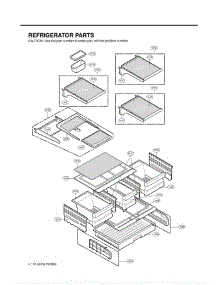 Section 3 parts for Lg Refrigerator LMX25981ST / AST2GSC from AppliancePartsPros.com