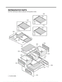 Section 3 parts for Lg Refrigerator LMX25981ST / AST3GSC from AppliancePartsPros.com