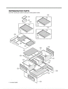 Section 3 parts for Lg Refrigerator LMX25981ST / ASTCLGA from AppliancePartsPros.com