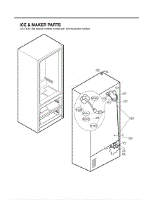 Section 6 parts for Lg Refrigerator LMX25981SB / AWB4LGA from AppliancePartsPros.com