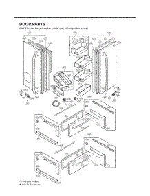 Section 4 parts for Lg Refrigerator LMX25981SB / AWBCLGA from AppliancePartsPros.com