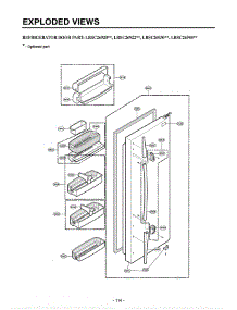 Section 2 parts for Lg Refrigerator LRSC26920SB / AWBCLGA from AppliancePartsPros.com
