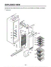 Section 3 parts for Lg Refrigerator LSC27950SW / ASWCLGA from AppliancePartsPros.com