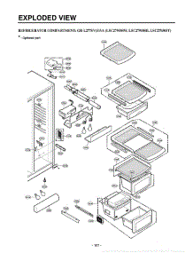 Section 4 parts for Lg Refrigerator LSC27950SW / ASWCLGA from AppliancePartsPros.com
