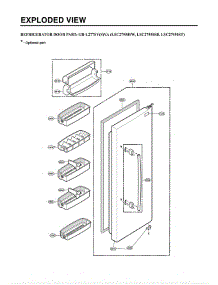 Section 2 parts for Lg Refrigerator LSC27950SB / AWBCLGA from AppliancePartsPros.com