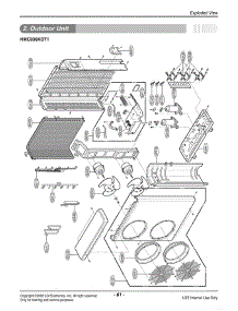 Section 2 parts for Lg Air Conditioner HMC036KDT1 / ASIAICT from AppliancePartsPros.com
