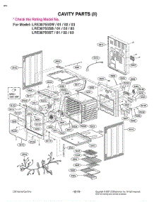 Section 5 parts for Lg Range LRE30755SB / AB1LLGA from AppliancePartsPros.com