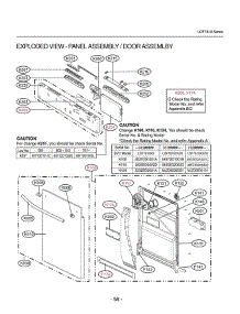 Section 4 parts for Lg Dishwasher LDF7810ST / ASTEEUS from AppliancePartsPros.com