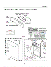 Section 4 parts for Lg Dishwasher LDF8812ST / ASTEEUS from AppliancePartsPros.com