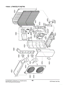 Section 3 parts for Lg Air Conditioner LF480CE / ANWAEUS from AppliancePartsPros.com