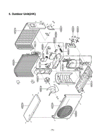 Section 2 parts for Lg Air Conditioner LS-K2430CL / AMB6CND from AppliancePartsPros.com