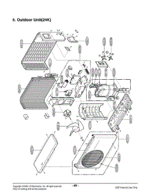 Section 2 parts for Lg Air Conditioner HMH024KD1 / ASI6ICT from AppliancePartsPros.com