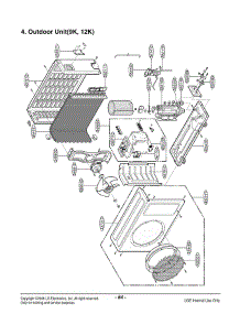 Section 2 parts for Lg Air Conditioner HMH012KD1 / ASICICT from AppliancePartsPros.com