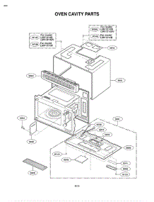 Section 3 parts for Lg Microwave LMV1314SV / AB9ELGA from AppliancePartsPros.com