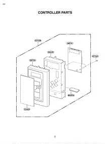 Section 2 parts for Lg Microwave MV-1310W / WHEGSE from AppliancePartsPros.com