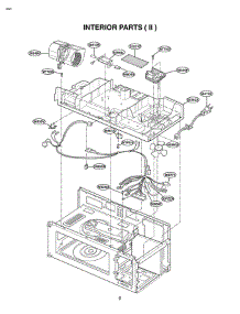 Section 6 parts for Lg Microwave MV-1310W / WHEGSE from AppliancePartsPros.com