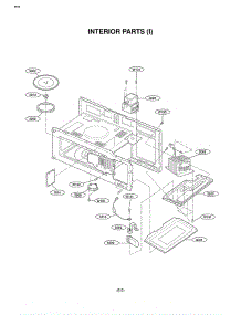 Section 5 parts for Lg Microwave EXV1511B / AB1EGSE from AppliancePartsPros.com