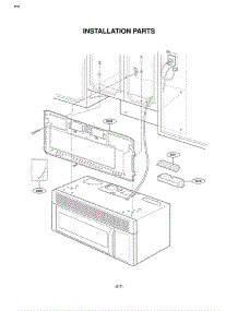 Section 7 parts for Lg Microwave EXV1511B / AB1EGSE from AppliancePartsPros.com