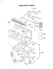 Section 3 parts for Lg Microwave MV-1501B / ABKEGSE from AppliancePartsPros.com
