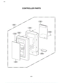 Section 2 parts for Lg Microwave EXV1511W / AW1EGSE from AppliancePartsPros.com