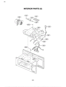 Section 6 parts for Lg Microwave EXV1511W / AW1EGSE from AppliancePartsPros.com