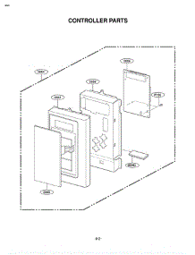 Section 2 parts for Lg Microwave MV-1501W / AWHEGSE from AppliancePartsPros.com