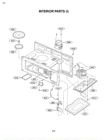 Section 5 parts for Lg Microwave MV-1501W / AWHEGSE from AppliancePartsPros.com