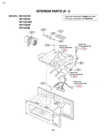Section 6 parts for Lg Microwave MV-1501W / AWHEGSE from AppliancePartsPros.com
