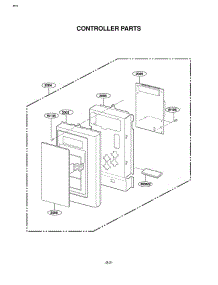 Section 2 parts for Lg Microwave LMV1635SW / AWHELGA from AppliancePartsPros.com