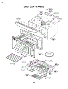 Section 4 parts for Lg Microwave LMVM1955SB / ABKELGA from AppliancePartsPros.com