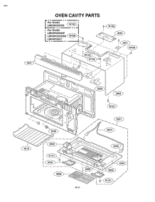 Section 4 parts for Lg Microwave LMVM1935T / AT1ELGA from AppliancePartsPros.com
