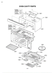 Section 3 parts for Lg Microwave LMV2061SB / ABKELCA from AppliancePartsPros.com
