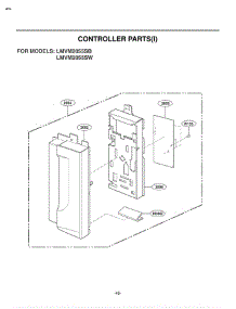 Section 2 parts for Lg Microwave LMVM2055SB / ABKELGA from AppliancePartsPros.com