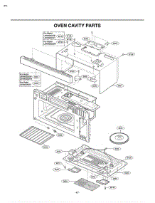 Section 3 parts for Lg Microwave LMVM2055ST / ASBELGA from AppliancePartsPros.com