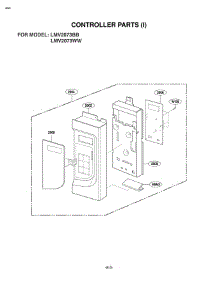 Section 2 parts for Lg Microwave LMV2073BB / ABKELGA from AppliancePartsPros.com