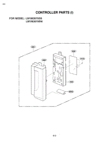 Section 2 parts for Lg Microwave LMVM2075SB / ABKELGA from AppliancePartsPros.com