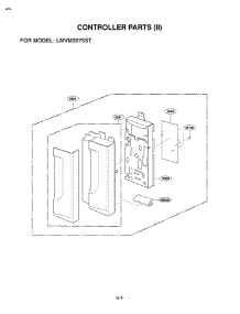 Section 2 parts for Lg Microwave LMVM2075ST / ASBELGA from AppliancePartsPros.com