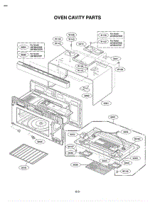 Section 3 parts for Lg Microwave LMVM2075ST / ASBELGA from AppliancePartsPros.com