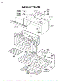 Section 3 parts for Lg Microwave LMV2083SW / AWHELGA from AppliancePartsPros.com